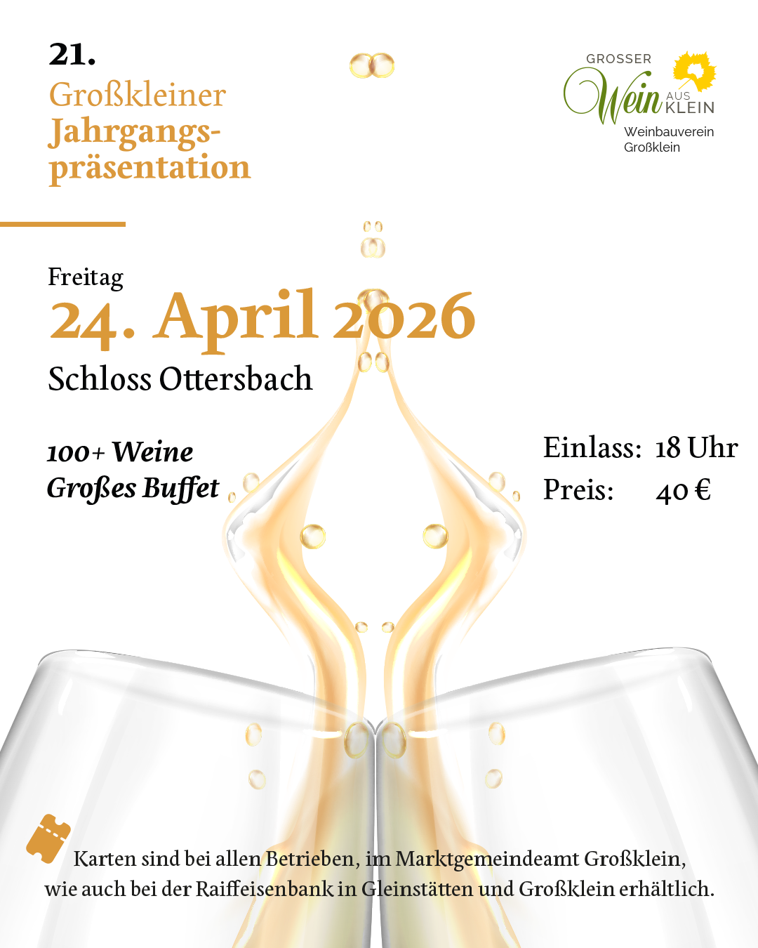 Einladung zur 21. Großkleiner Jahrgangspräsentation